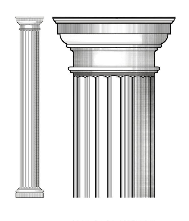 Колонна дорического ордера - Фрилансер Мария Astrolyabiiya - Портфолио -  Работа #2678081