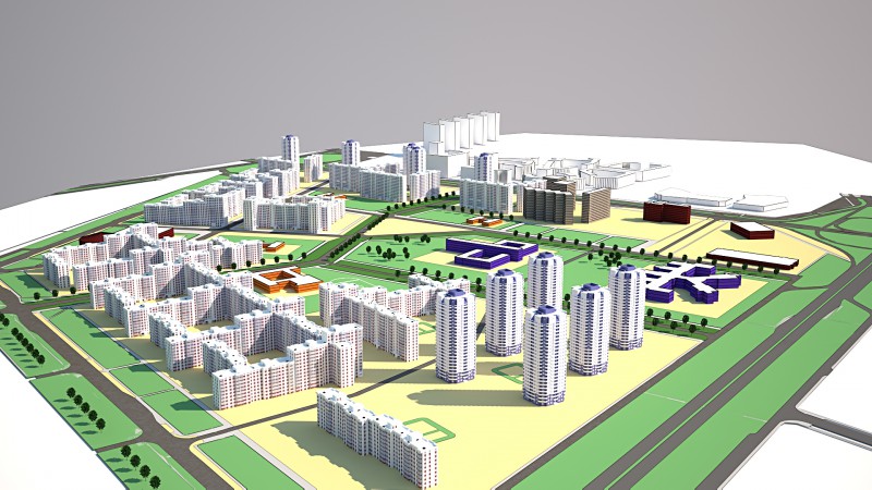 Застройка микрорайона проект