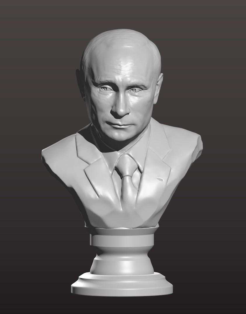 3D модель,В.В.Путин, бюст . Blender.Sculpting. 3D model , Prim - Фрилансер  Максим Сардушкин maximus.48 - Портфолио - Работа #2850775