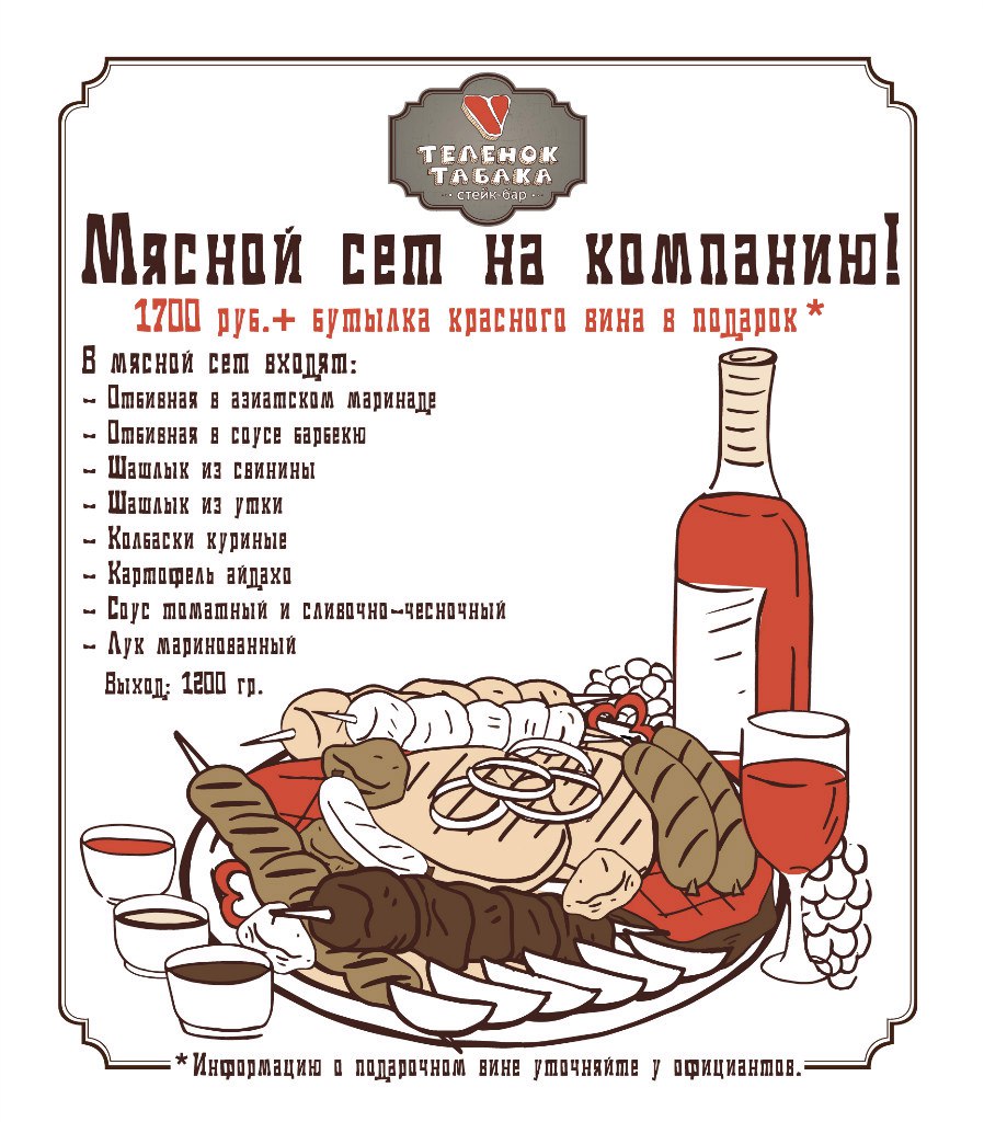 Мясной сет для ресторана 