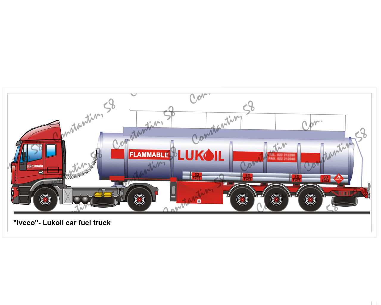 IVECO - Lukoil car fuel truck - Фрилансер Constantin Baghici kosta58 -  Портфолио - Работа #2960183