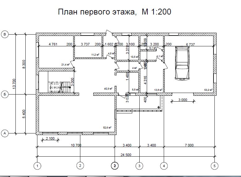 План 1 этажа