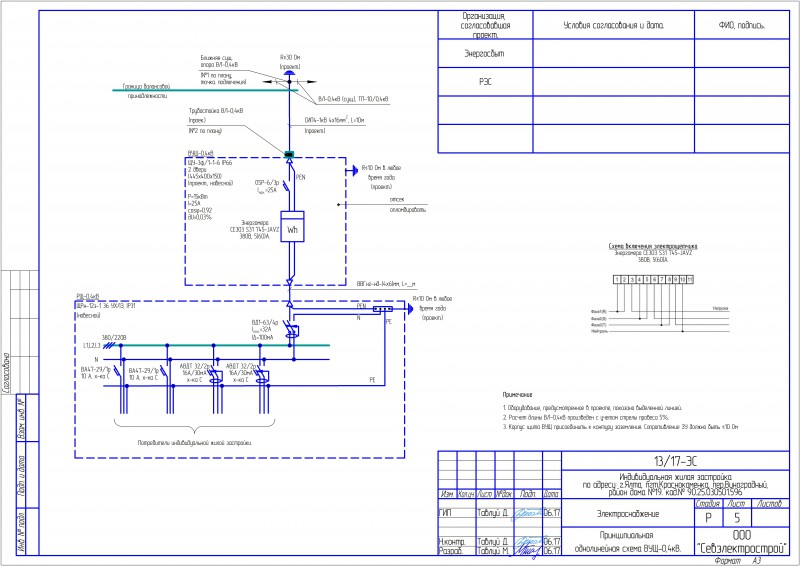 Проект электроснабжения частного дома 15 квт 3 фазы