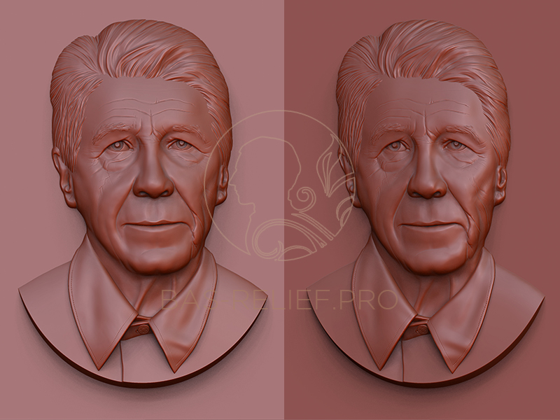 Zbrush барельеф по фотографии