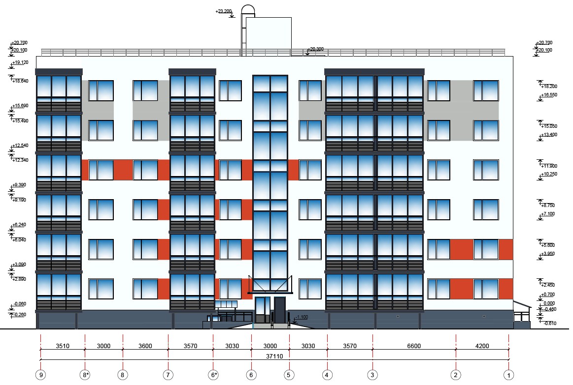 Проект 9 этажный дом