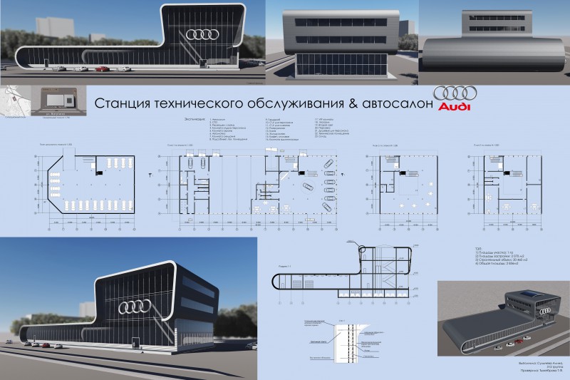 Автосалон проект архитектура