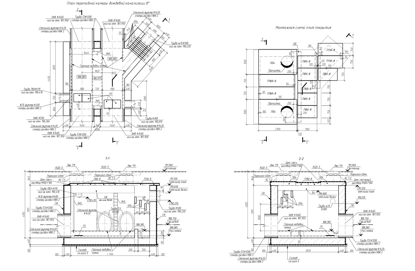 Камеры канализационные типовой проект