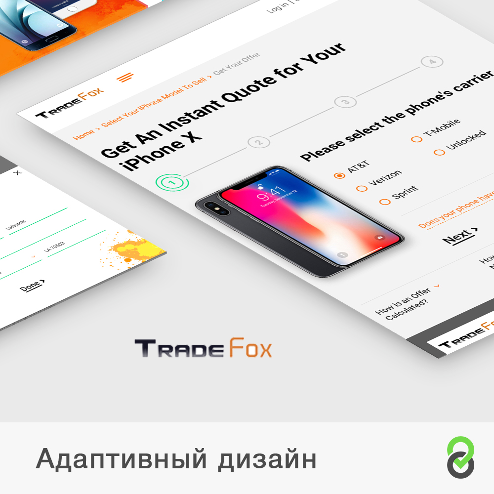 Адаптивный дизайн сайта - Продажа телефонов - Фрилансер Михаил Лопатин  Web_tutmee - Портфолио - Работа #3442202