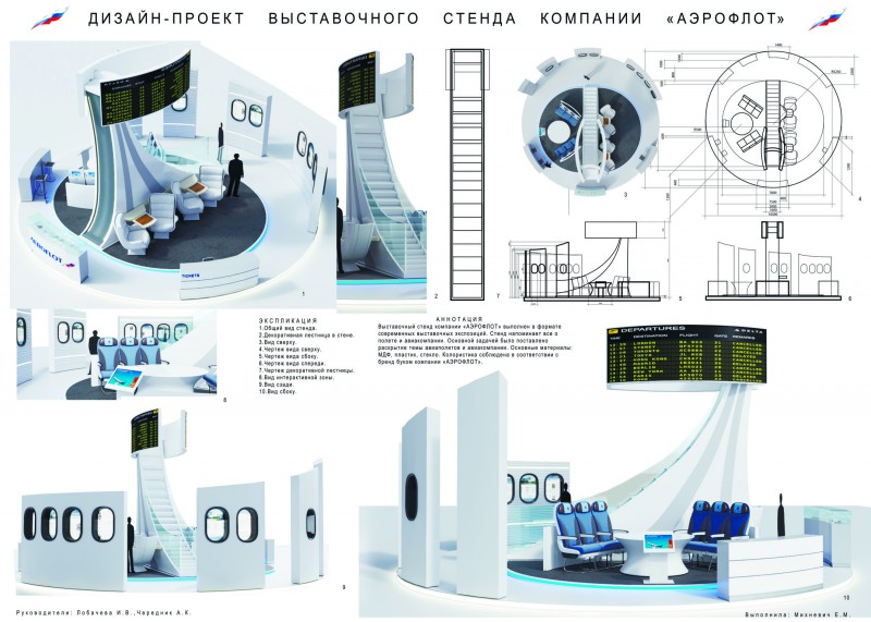 Этапы работы - разработка дизайн проекта выставочного стенда, дизайн выставочного стенда - цены