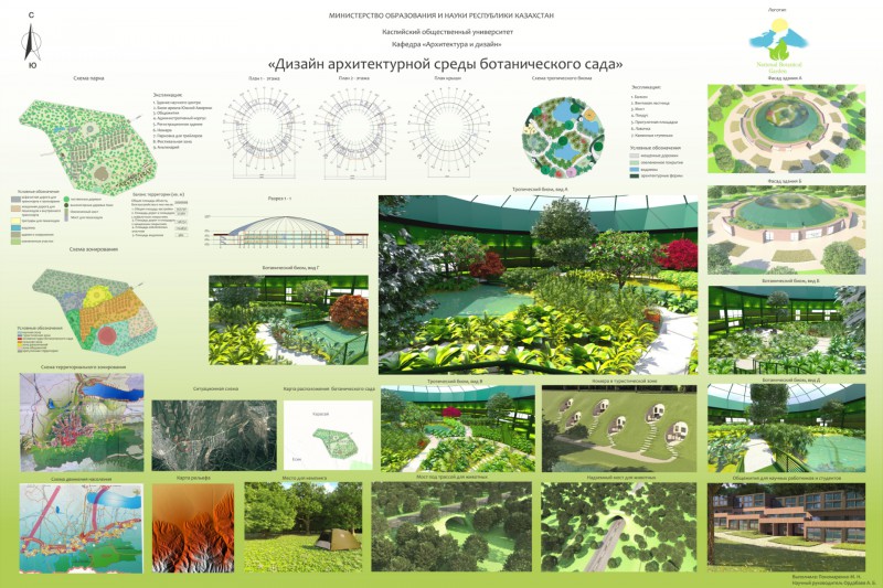 Архитектурный проект ботанического сада