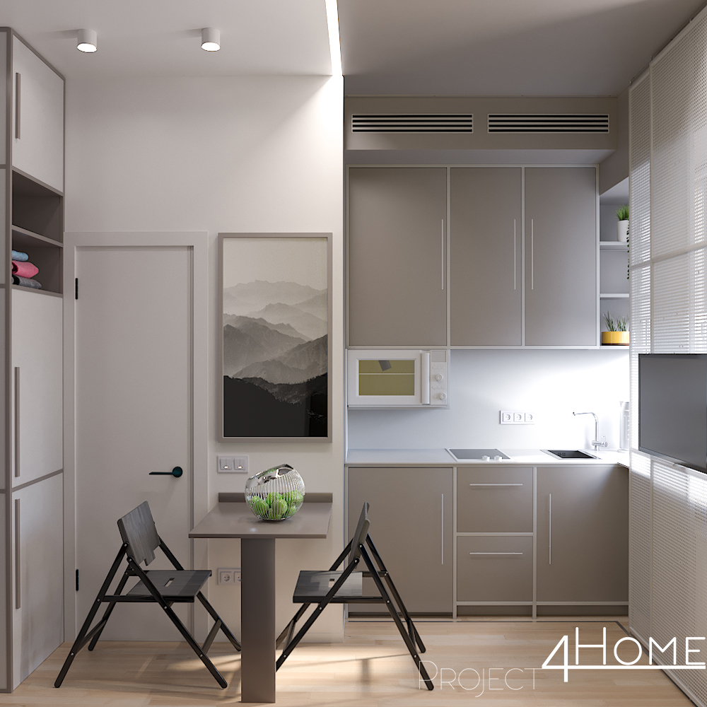 Рассчитать стоимость дизайна интерьера квартиры-студии в Киеве