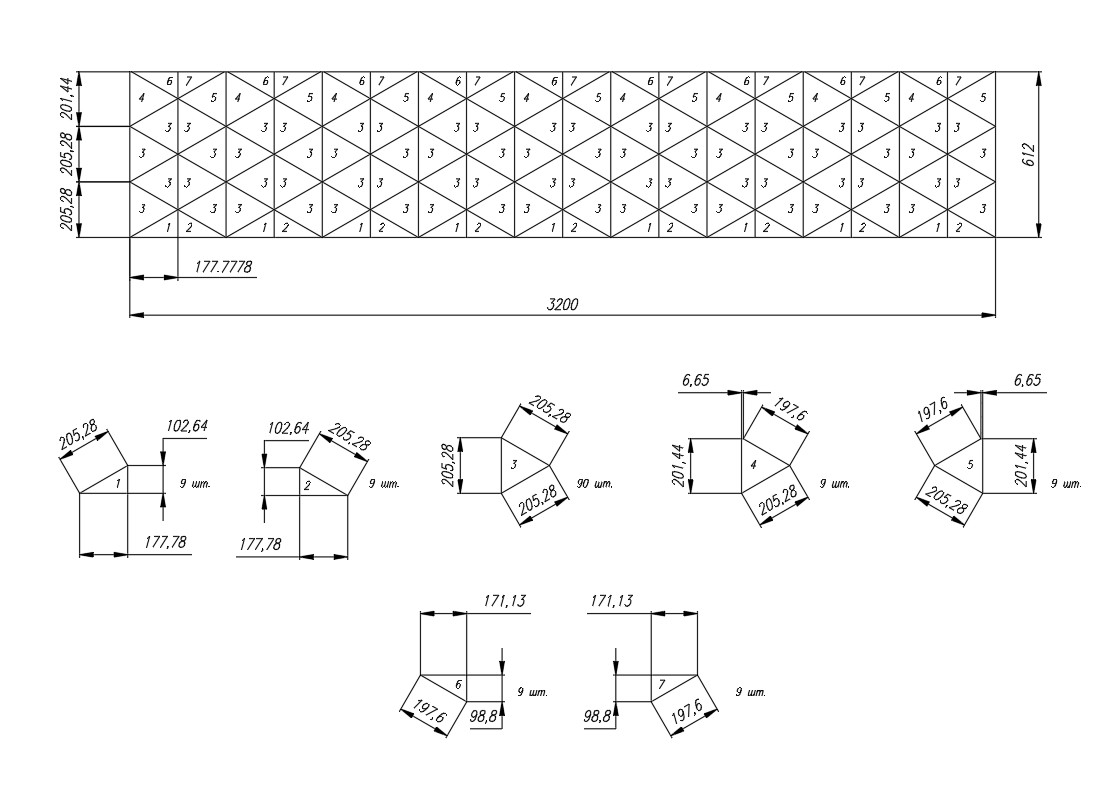 Расчет и отрисовка в AutoCAD раскладки облицовочной плитки - Фрилансер  Евгений Жиленков e_zhilenkov - Портфолио - Работа #3637297