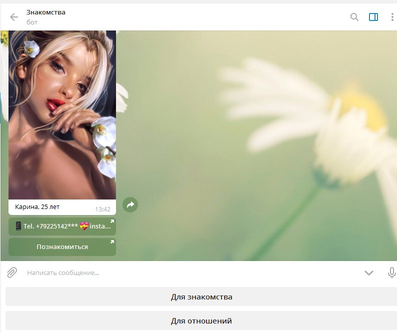 Боты для знакомств телеграм