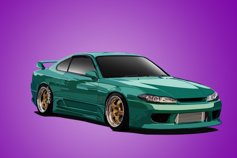 Nissan Silvia s15 рисунок