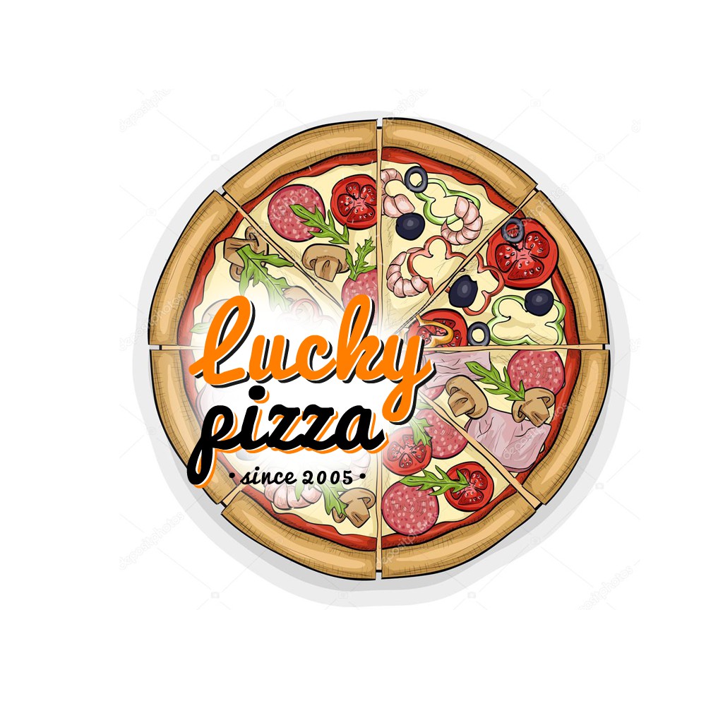 Логтип Lucky Pizza - Фрилансер Марк Бащенко markbaschenko7 - Портфолио -  Работа #3882290