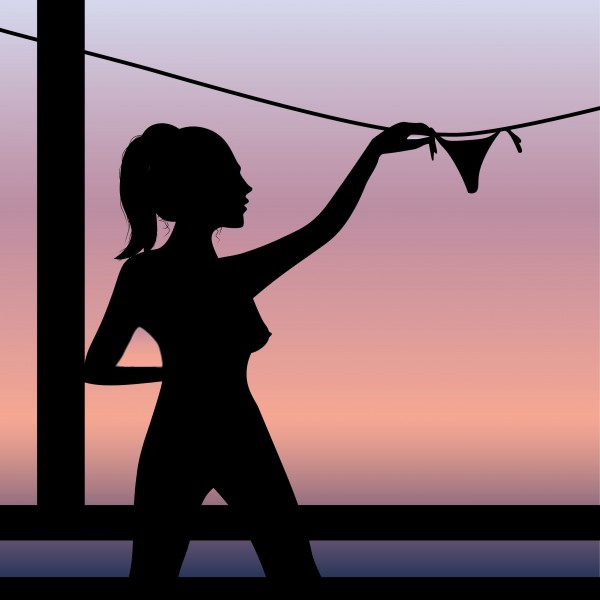 Художник Кунашов Р. А. — картина «Девушка на балконе», 40×60 см, холст, масло