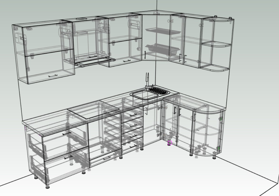 Проект кухни базис мебельщик