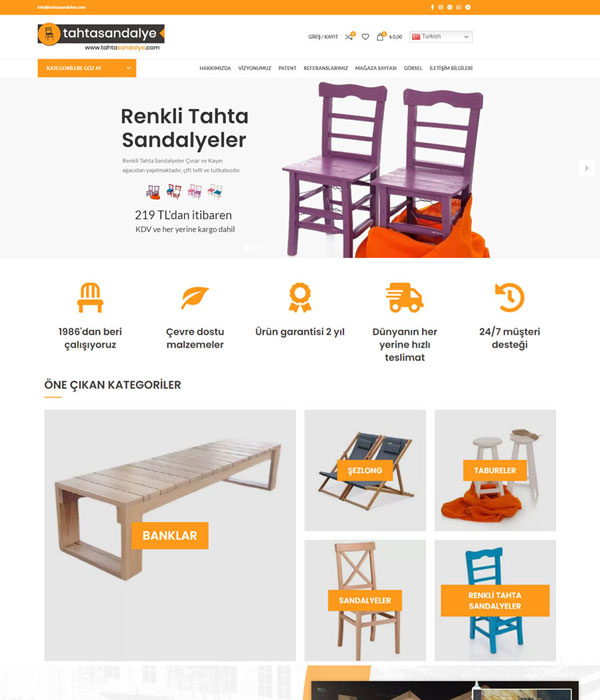 Предметы мебели на турецком
