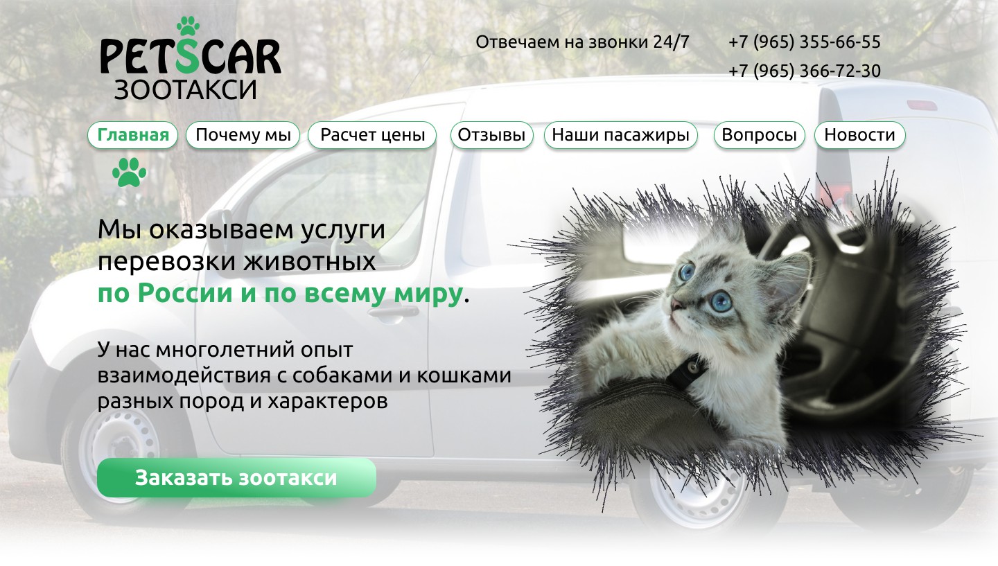 Зоотакси PetsCar - Фрилансер Илья Агафонцев iluxadml - Портфолио - Работа  #4380560