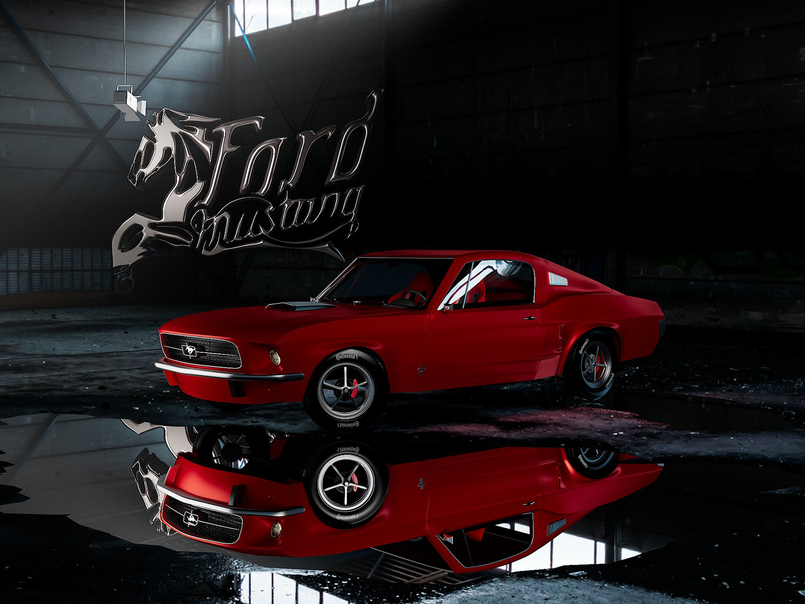 Ford Mustang 67 - Фрилансер Алексей Давыдов brayhang - Портфолио - Работа  #4422008