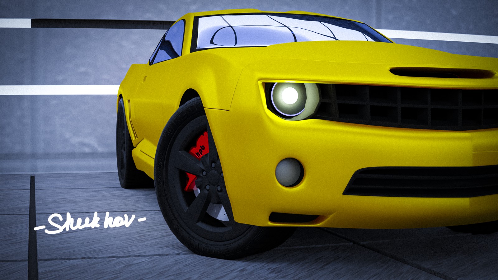 Модель chevrolet camaro в Blender 3d - Фрилансер Владимир Шухов shukhvlad -  Портфолио - Работа #4492208