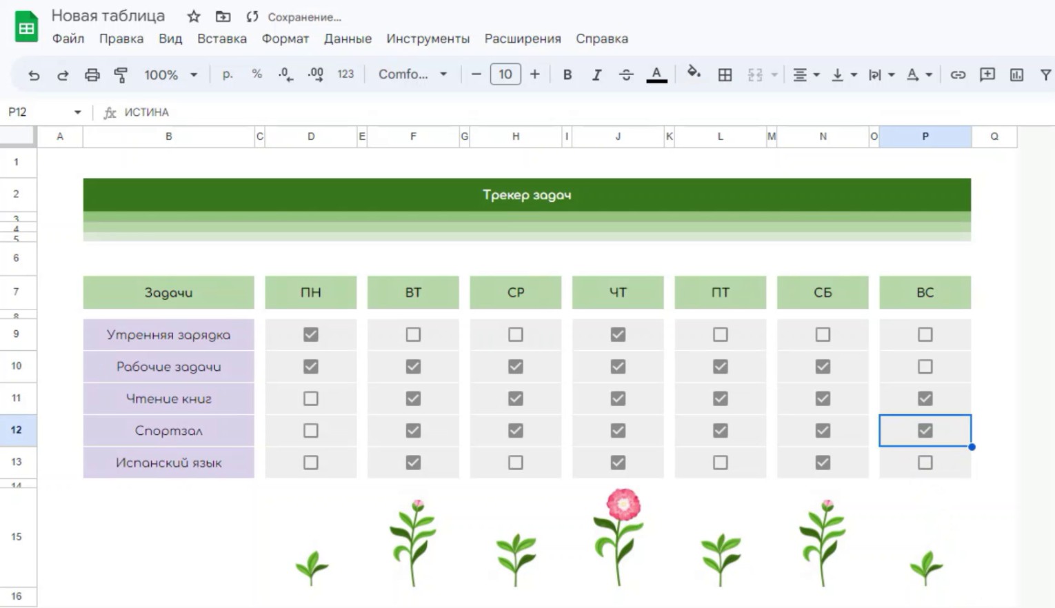 Необычный трекер задач в Google Sheets - Фрилансер Екатерина Грищенкова  egri - Портфолио - Работа #4520774