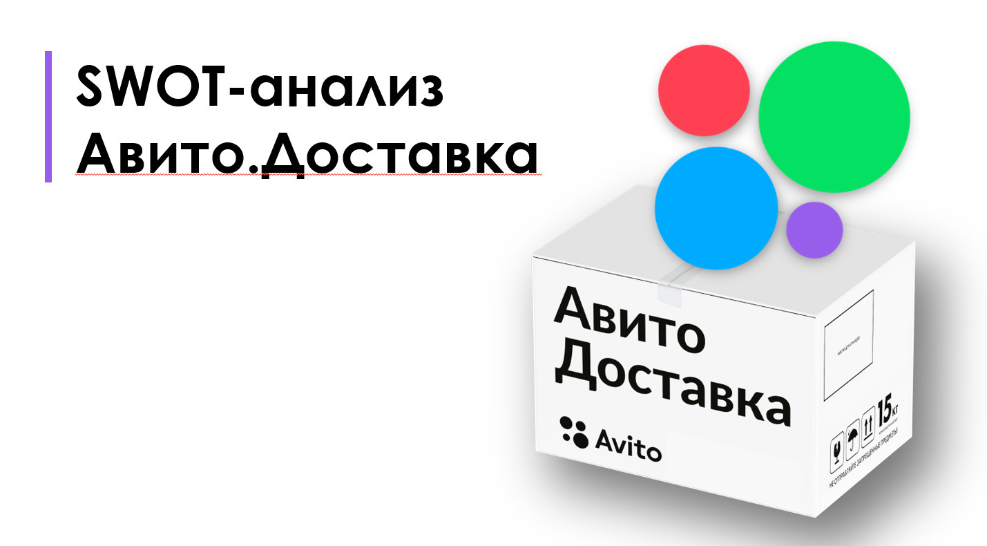 SWOT-анализ для Авито.Доставки - Фрилансер Сергей Бойко lms2023 - Портфолио  - Работа #4593903